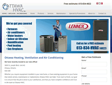 Tablet Screenshot of ottawa-hvac.com